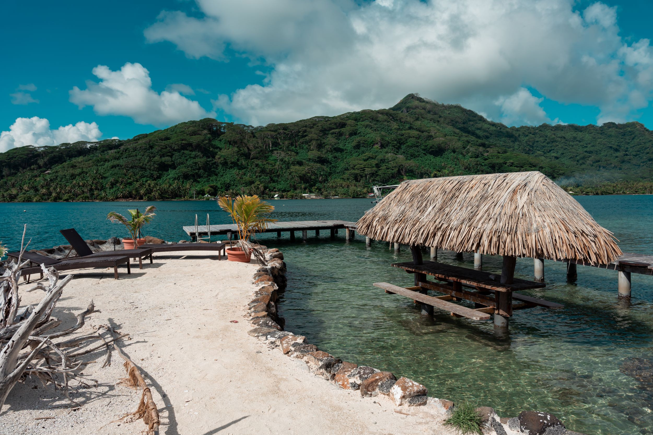 Bungalow/ verbunden mit der Villa in Haamene - TAHAA - Fare APE