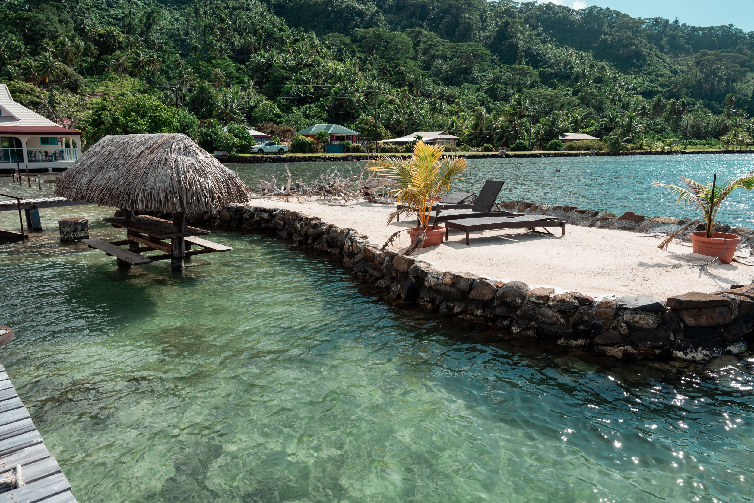 Bungalow/ verbunden mit der Villa in Haamene - TAHAA - Fare MOTOÏ