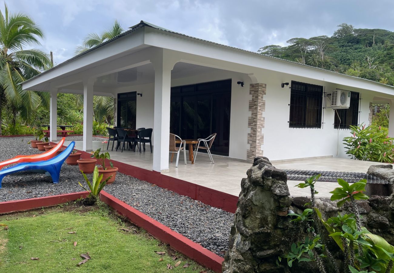 Ferienhaus in Huahine-Nui - HUAHINE - Villa Maroe Bay + voiture + bateau